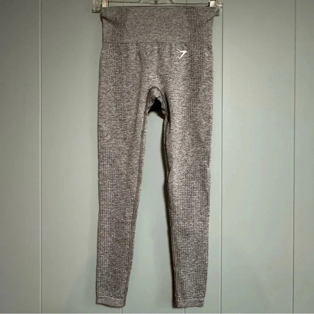 GYMSHARK Vital Seamless 2.0 High-waisted Moisture Wicking Leggings Gray Size XS - Picture 1 of 6